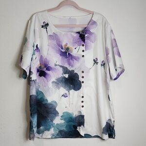 Floral Print Women's Top